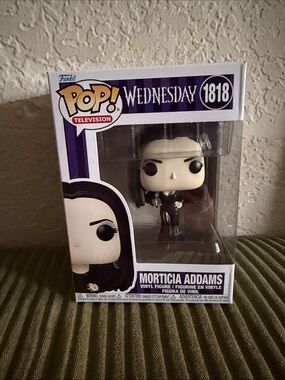 Funko Morticia Addams Pop! Figure — Black, Purple, Pink Accents